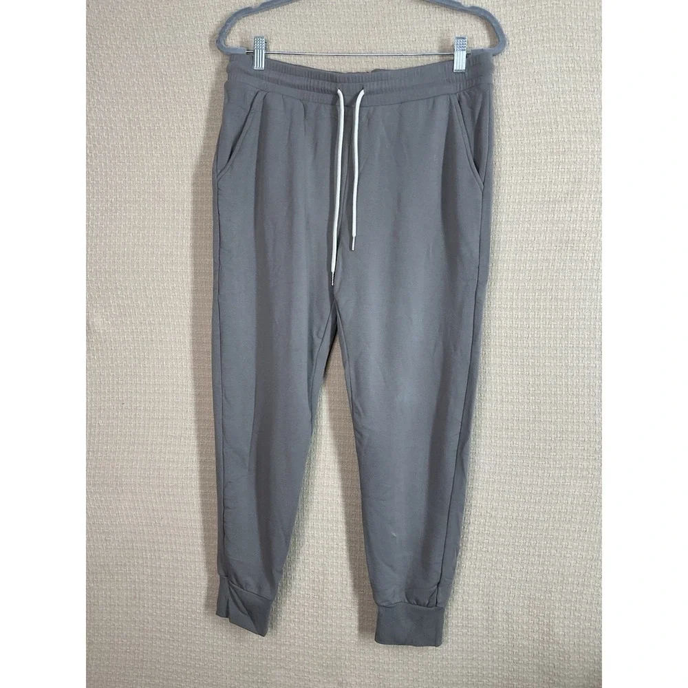 Be Love Womens Sweatpants Joggers Size Large Gray‎ Fleece Feeling Casual